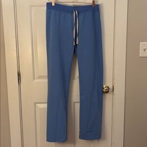Figs women's Ceil Blue Livingston-Tall Basic Scrub Pants- M-Tall
